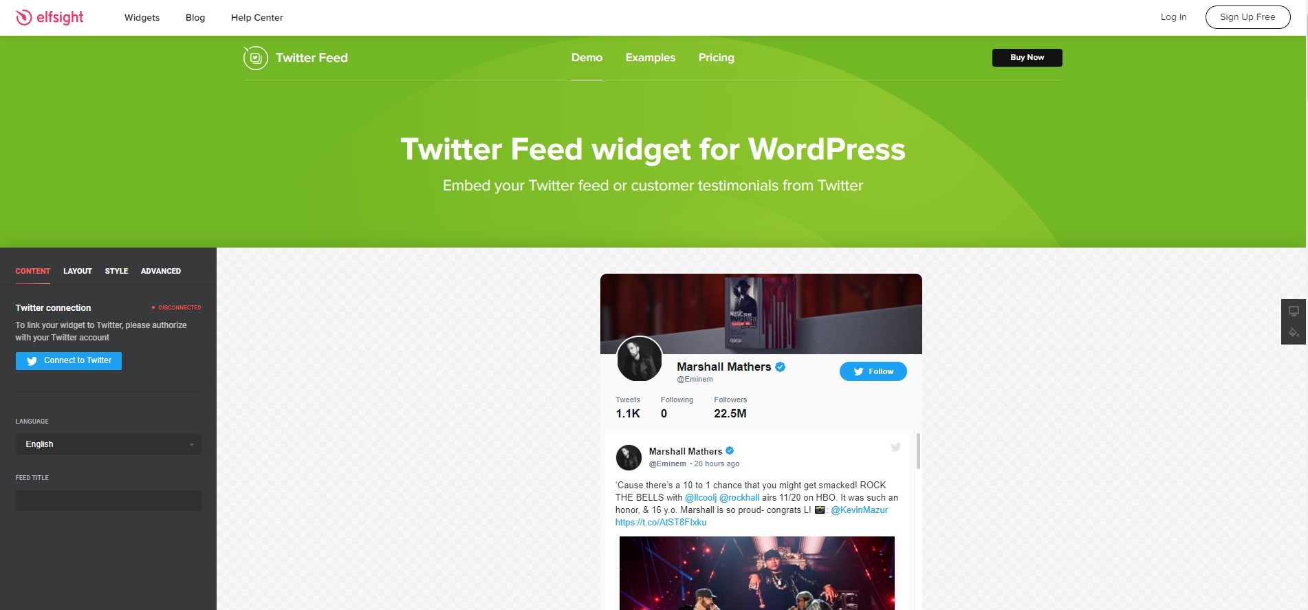 Twitter Feed by Elfsight